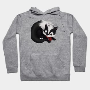 Cute Skunk Drawing Hoodie